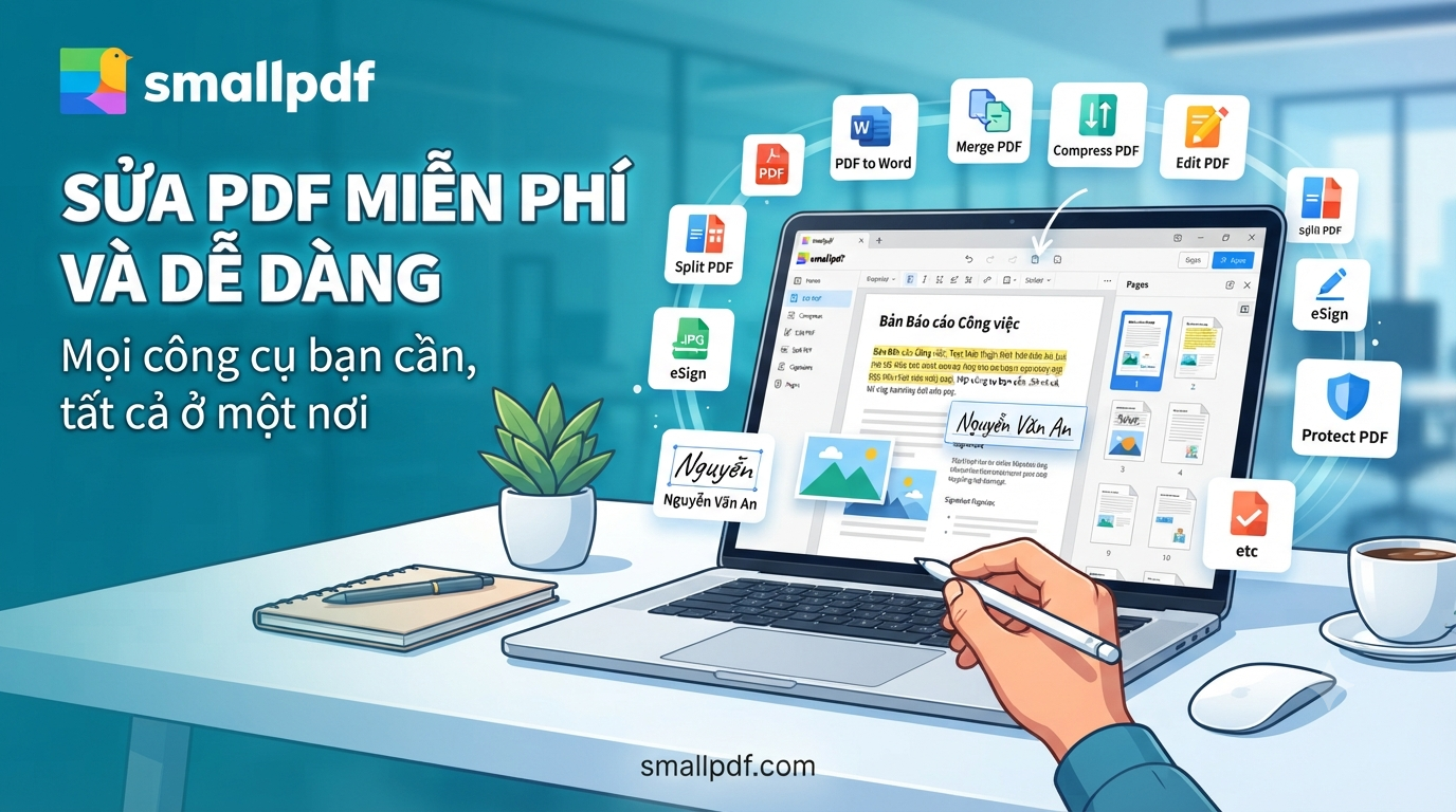 Smallpdf – Công Cụ Chỉnh Sửa PDF Online Miễn Phí, Đa Năng