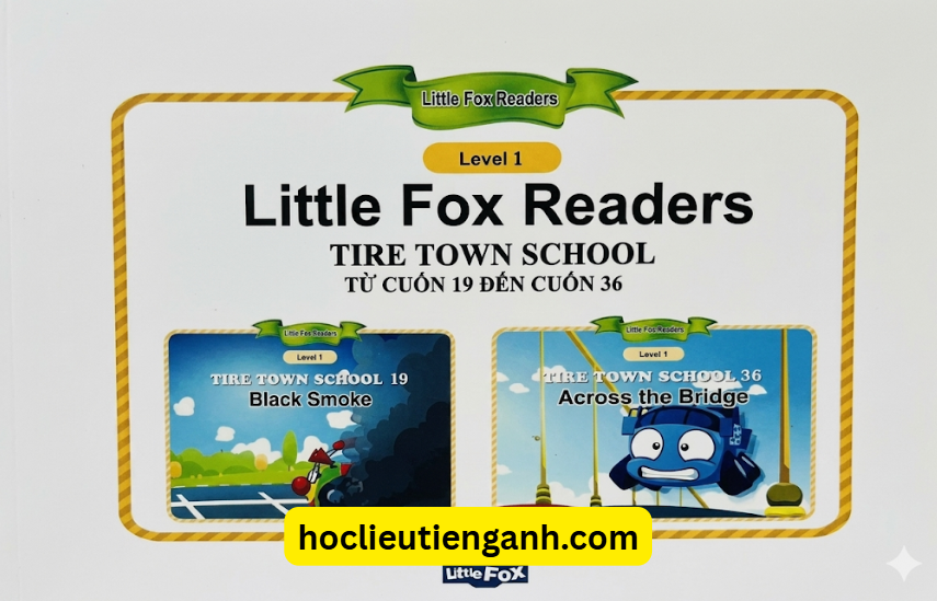 Bộ 4 Cuốn Little Fox Tire Town School – Sách Tiếng Anh Cho Bé Chủ Đề Trường Học