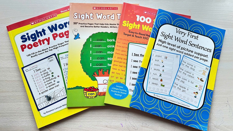 Bộ 4 Sách Sight Words Tiếng Anh Cho Trẻ | Học Đọc Hiệu Quả