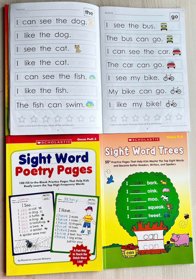 Bộ 4 Sách Sight Words Tiếng Anh Cho Trẻ | Học Đọc Hiệu Quả