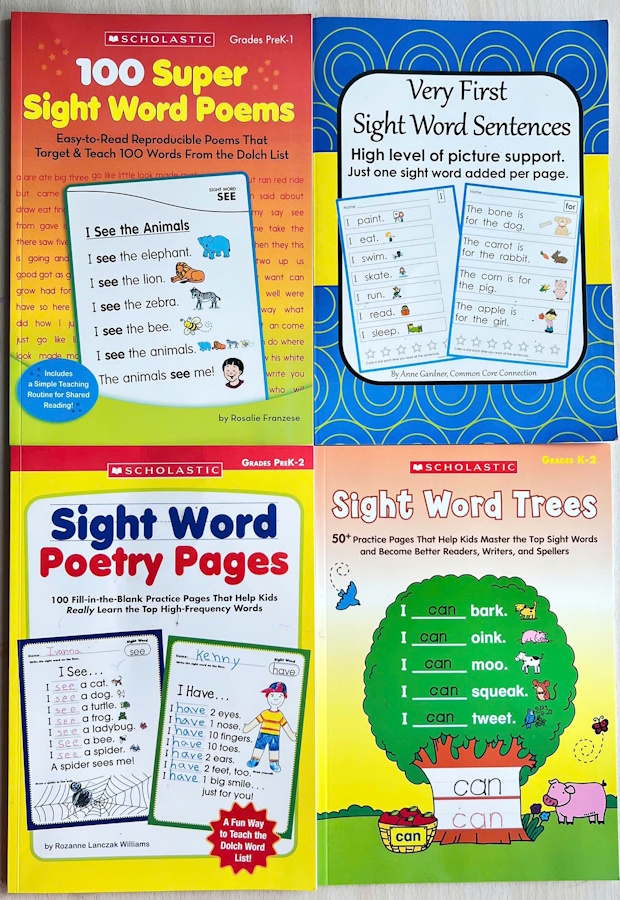 Bộ 4 Sách Sight Words Tiếng Anh Cho Trẻ | Học Đọc Hiệu Quả