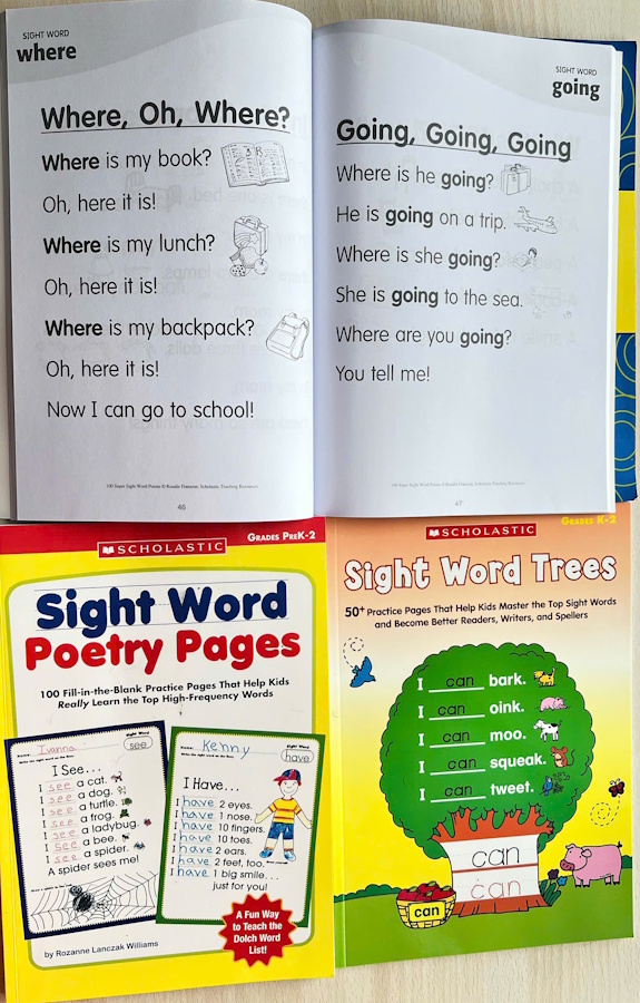 Bộ 4 Sách Sight Words Tiếng Anh Cho Trẻ | Học Đọc Hiệu Quả