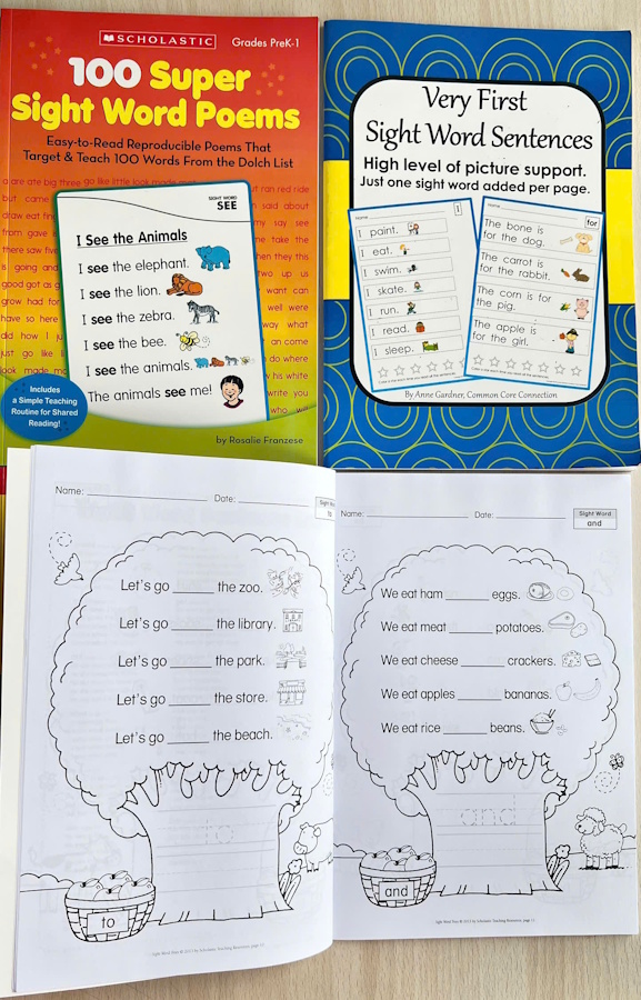 Bộ 4 Sách Sight Words Tiếng Anh Cho Trẻ | Học Đọc Hiệu Quả