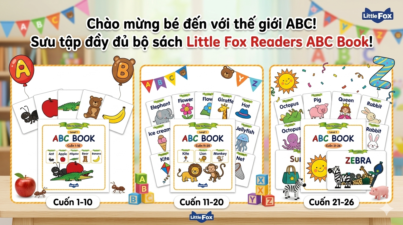 Little Fox ABC Book – Sách Học Bảng Chữ Cái Tiếng Anh Cho Bé