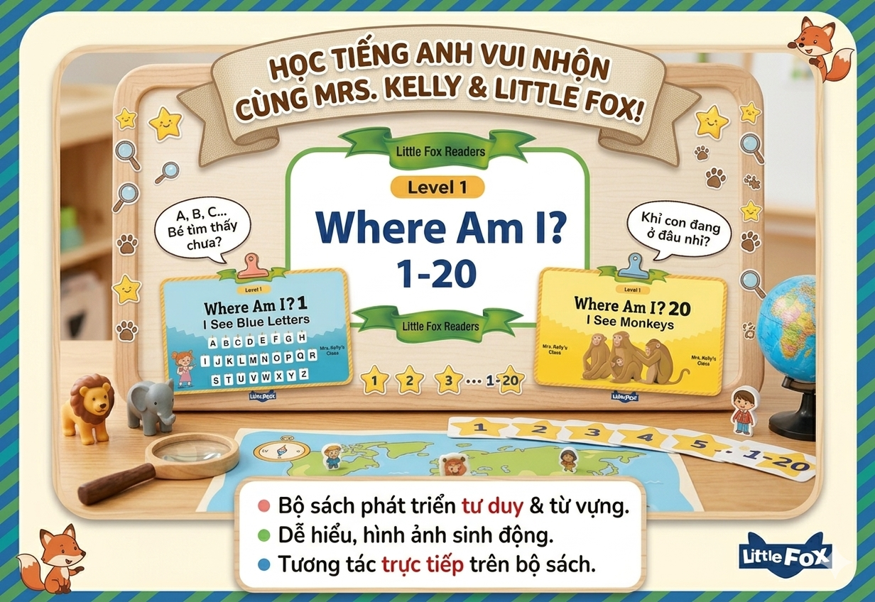 Little Fox Where Am I? – Sách Tiếng Anh Giúp Bé Học Từ Vựng Và Khám Phá Thế Giới