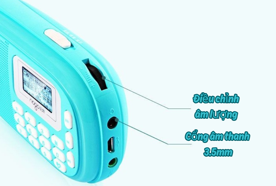 Loa Học Tiếng Anh Nowgo Q15 Plus | Tặng 3000+ Bài Nghe, Thẻ Nhớ 16GB