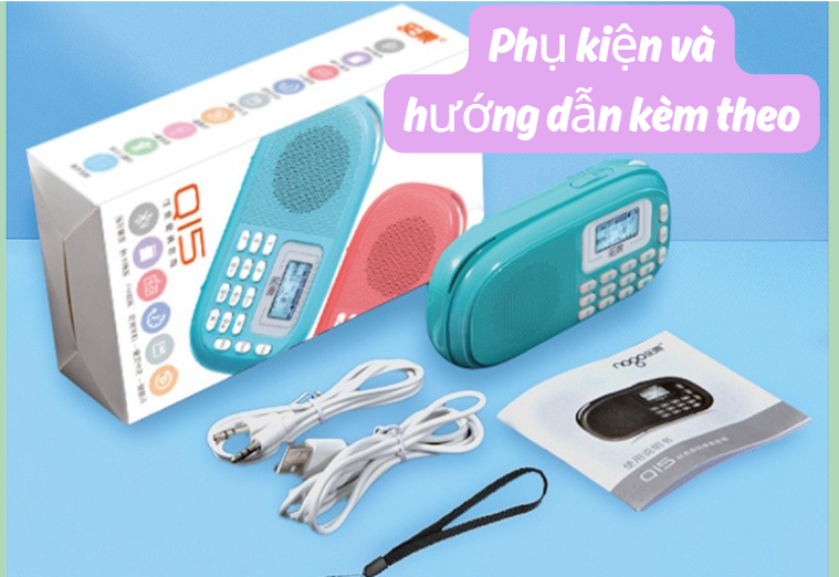 Loa Học Tiếng Anh Nowgo Q15 Plus | Tặng 3000+ Bài Nghe, Thẻ Nhớ 16GB