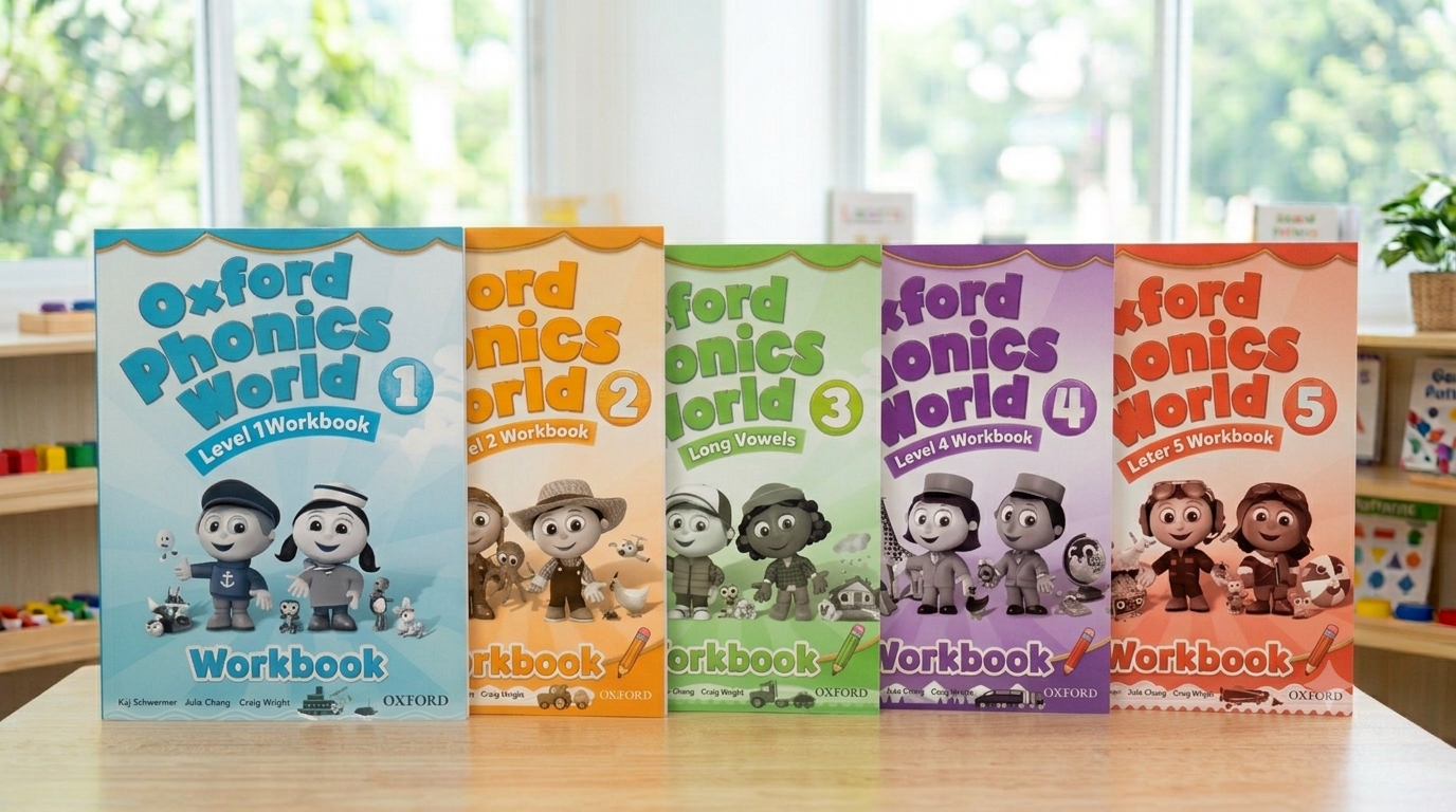 Oxford Phonics World – Sách Học Sinh và Sách Bài Tập cho bé