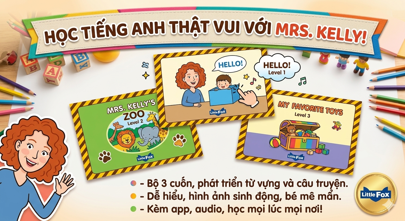 Sách Little Fox Mrs. Kelly's Classroom – Bộ Truyện Tiếng Anh Chủ Đề Trường Học