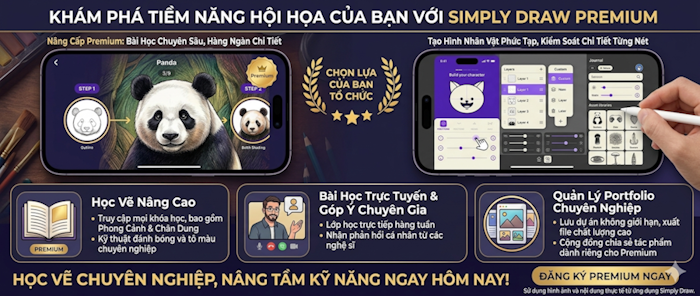 Simply Draw Premium Giá Rẻ | Học Vẽ Chuyên Nghiệp